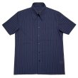 画像1: S/S BEAGLE COLLAR SHIRTS  NAVY (1)