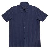 画像: S/S BEAGLE COLLAR SHIRTS  NAVY