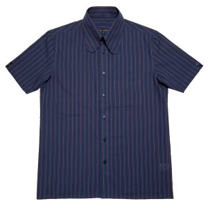 画像: S/S BEAGLE COLLAR SHIRTS  NAVY