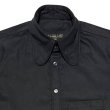 画像3: S/S BEAGLE COLLAR SHIRTS <BR>BLACK (3)