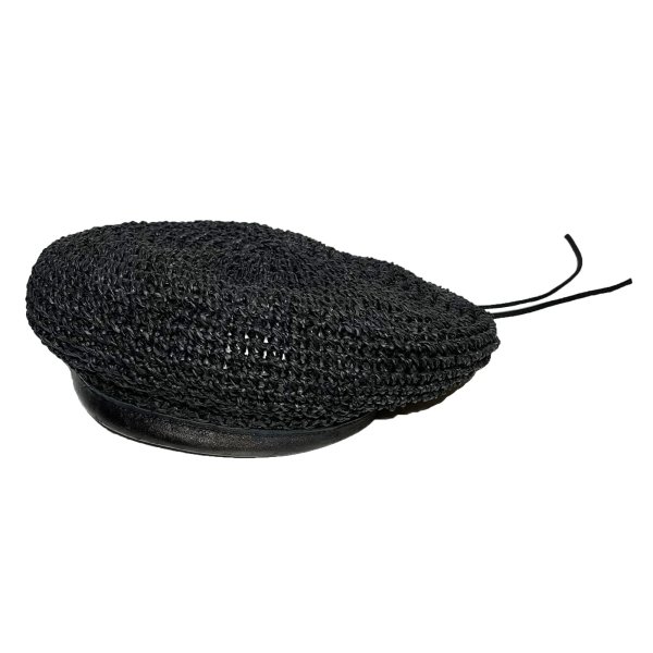画像1: STRAW ARMY BERET <br>BLACK (1)
