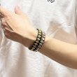 画像4: DIAMOND STUDS WRISTBAND  BLACK (4)