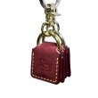 画像1: £2 KEYRING  BURGUNDY (1)
