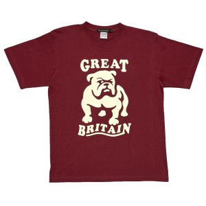 画像: T-BRITISH BULLDOG  BURGUNDY