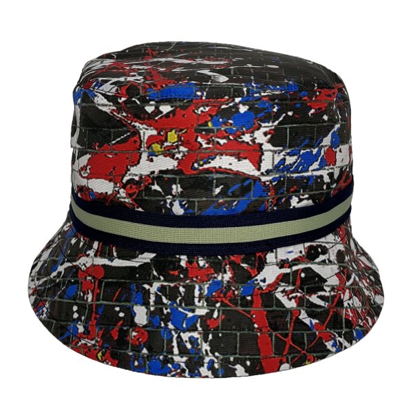 画像3: BUCKET HAT -reversible- <br>TRICOLOUR×BROWN (3)