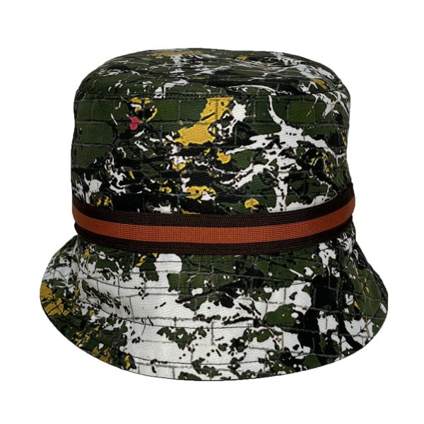画像3: BUCKET HAT -reversible- <br>BLK-GREEN×CHARCOAL (3)