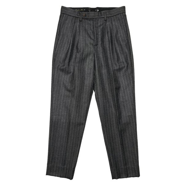 画像1: PEG TOP TROUSERS <br>CHARCOAL (1)