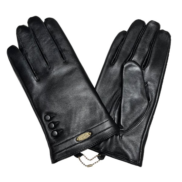 画像6: BUTTONS LEATHER GLOVES <br>BLACK (6)