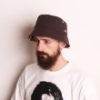 画像14: BUCKET HAT -reversible-  TRICOLOUR×BROWN (14)