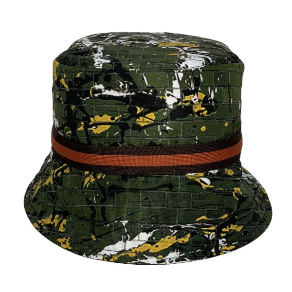 画像5: BUCKET HAT -reversible- <br>BLK-GREEN×CHARCOAL (5)