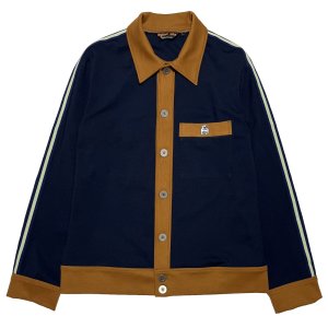 画像: BUTTON UP TRACK JACKET  NAVY