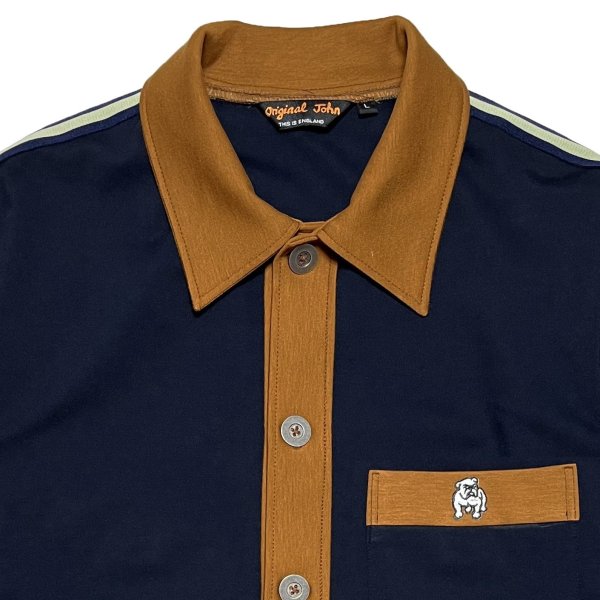 画像4: BUTTON UP TRACK JACKET <br>NAVY (4)