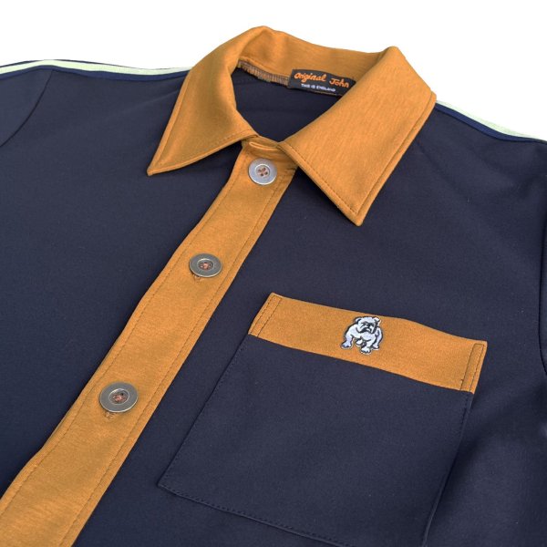 画像5: BUTTON UP TRACK JACKET <br>NAVY (5)