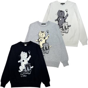 画像: 【25WINTER PRE-ORDER】DRUMMING KITTEN HEAVY SWEAT SHIRTS