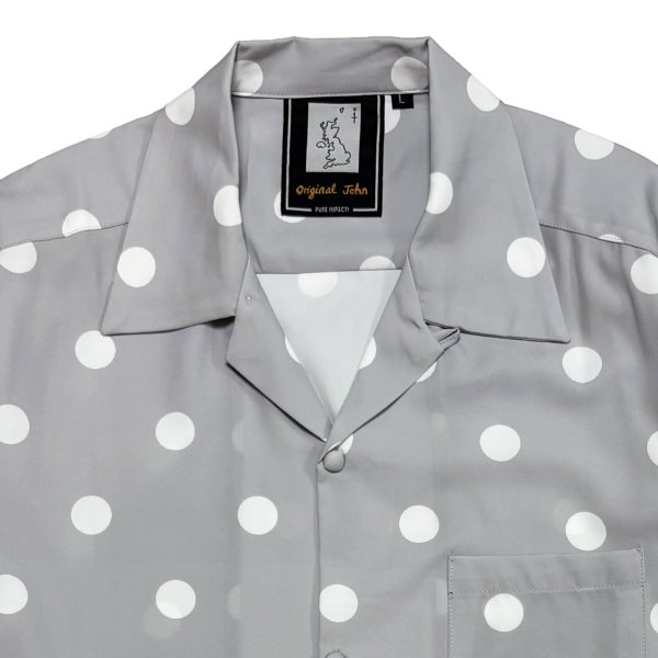画像4: 【26SS PRE-ORDER_３月予定】COVERED BUTTON OPEN COLLAR SHIRTS (4)