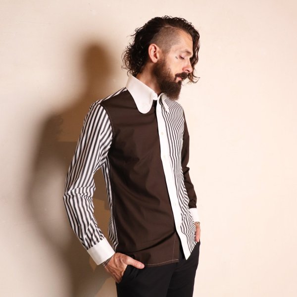 画像10: 【26SS PRE-ORDER_2月予定】CRAZY PATTERNED BEAGLE COLLAR SHIRTS (10)