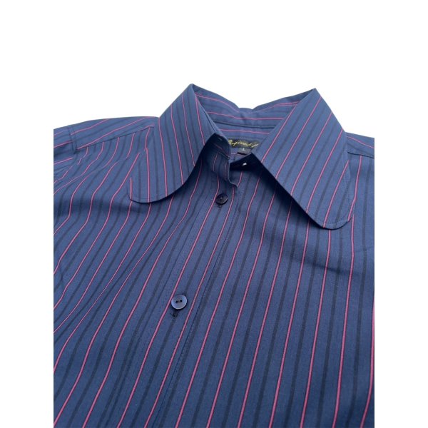 画像3: BEAGLE SHIRTS DRESS <BR>STRIPE NAVY (3)