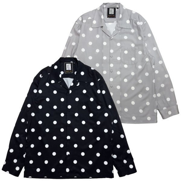 画像1: 【26SS PRE-ORDER_３月予定】COVERED BUTTON OPEN COLLAR SHIRTS (1)
