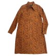 画像1: BEAGLE SHIRTS DRESS  PAISLEY ORANGE (1)