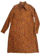 画像: BEAGLE SHIRTS DRESS  PAISLEY ORANGE